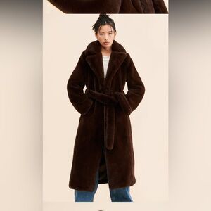 Avec Les Filles faux fur coat